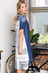 Denise Dress with Novelty Back Printed Pleating from Joh Apparel