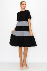 Romi Cotton Dress with Stripes from Joh Apparel