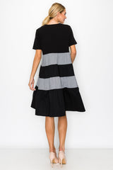 Romi Cotton Dress with Stripes from Joh Apparel