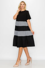 Romi Cotton Dress with Stripes from Joh Apparel