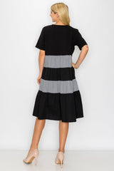 Romi Cotton Dress with Stripes from Joh Apparel