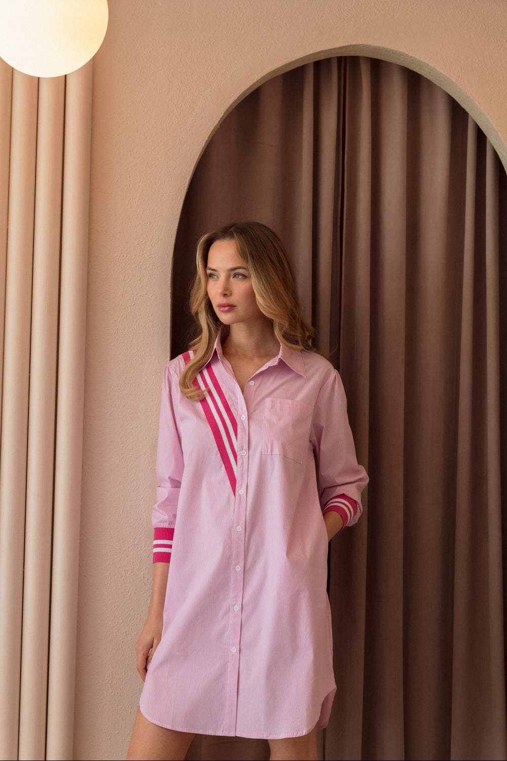 Wenna Cotton Shirt Dress from Joh Apparel