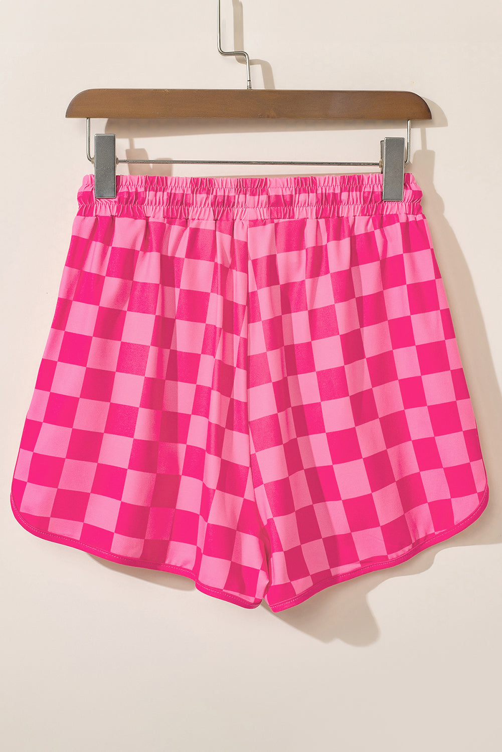 Checkered Drawstring Casual Shorts from Threaded Pear