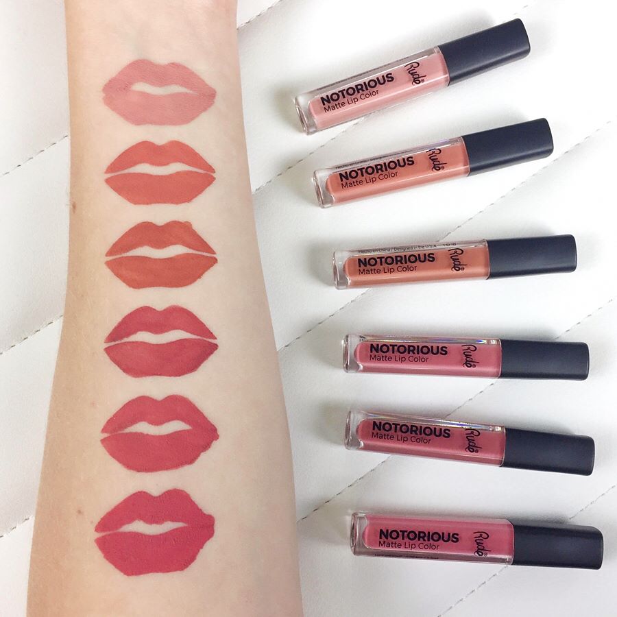 Crime Does Pay Notorious 6 Lip Color Set - Nude From Rude Cosmetics