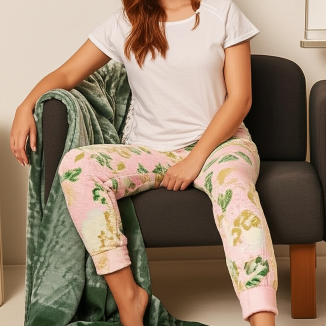 Womens Floral plush soft pajama pants 3 pack assorted styles from PremiumBrandGoods