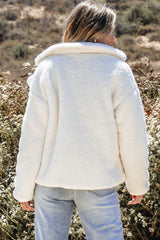 Kaia Button Pocketed Lapel Collar Jacket from Threaded Pear