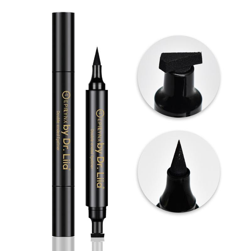 Double Ended Liquid Eyeliner for Winged Look from Epilynx Skincare and Cosmetics