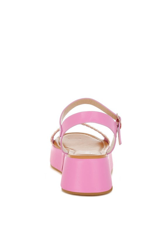 Anglong Raffia Flatform Sandals from My Pampered Life Seattle