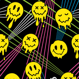 Laser BassFace Melt Supreme Crew Socks from FootClothes