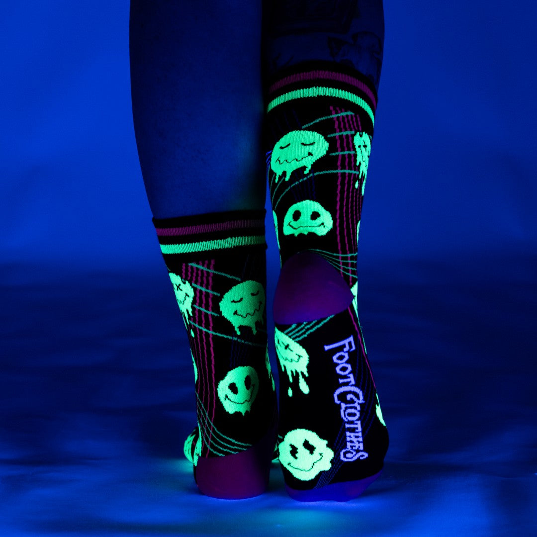 Laser BassFace Melt Supreme Crew Socks from FootClothes