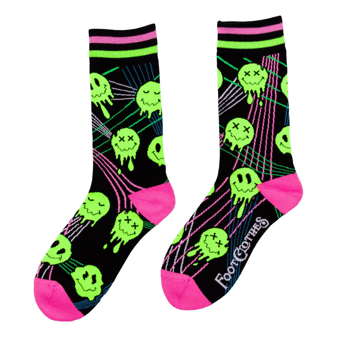 Laser BassFace Melt Supreme Crew Socks from FootClothes