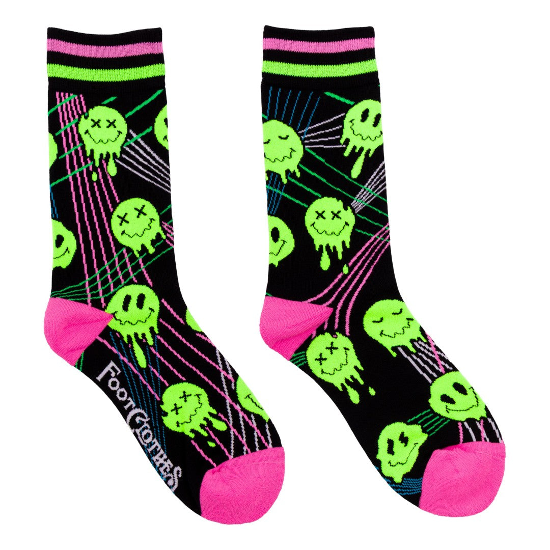 Laser BassFace Melt Supreme Crew Socks from FootClothes