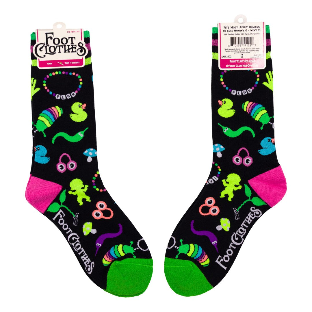Tiny Trinkets Crew Socks from FootClothes