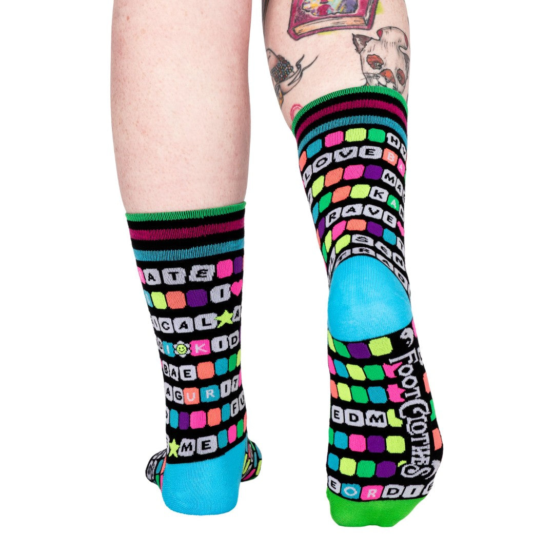 Kandi Land Crew Socks from FootClothes