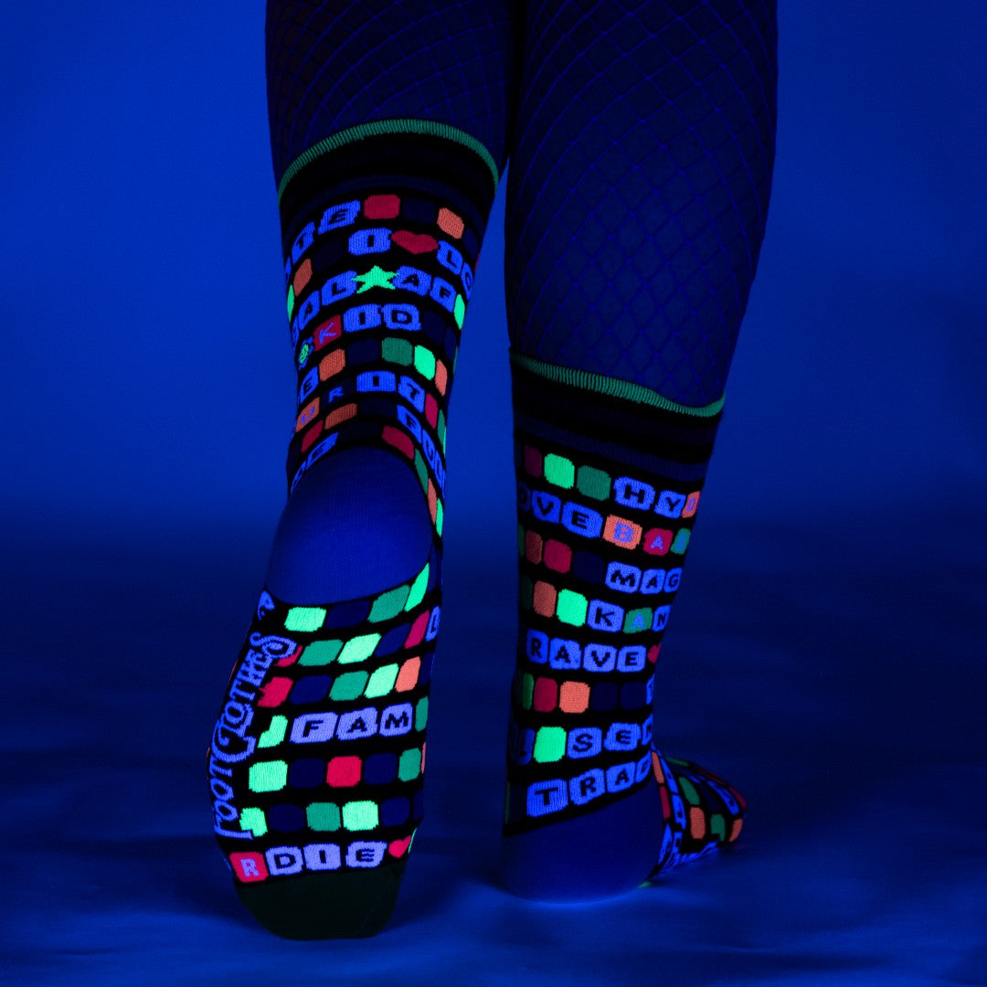Kandi Land Crew Socks from FootClothes