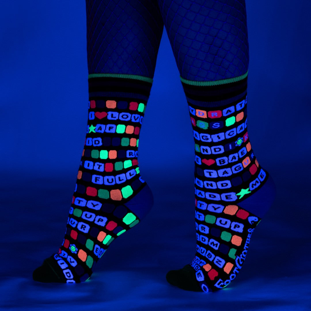 Kandi Land Crew Socks from FootClothes