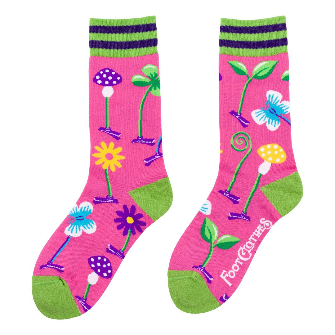 Trippy Clippies Crew Socks from FootClothes