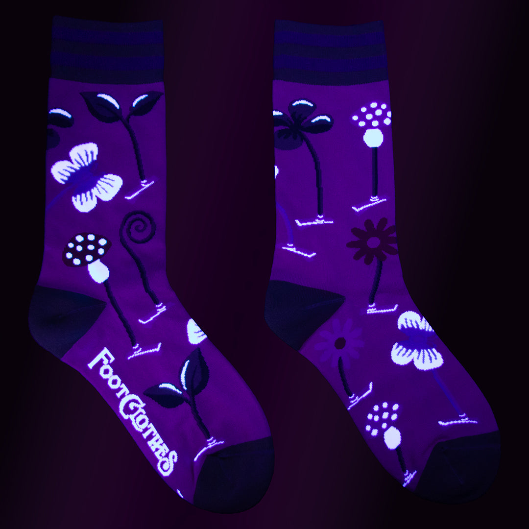 Trippy Clippies Crew Socks from FootClothes