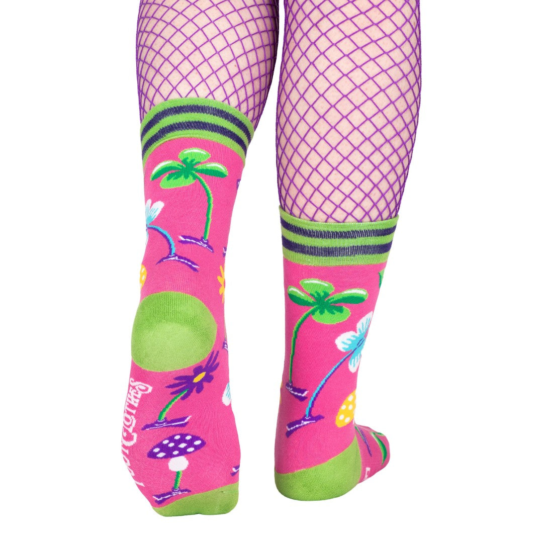 Trippy Clippies Crew Socks from FootClothes