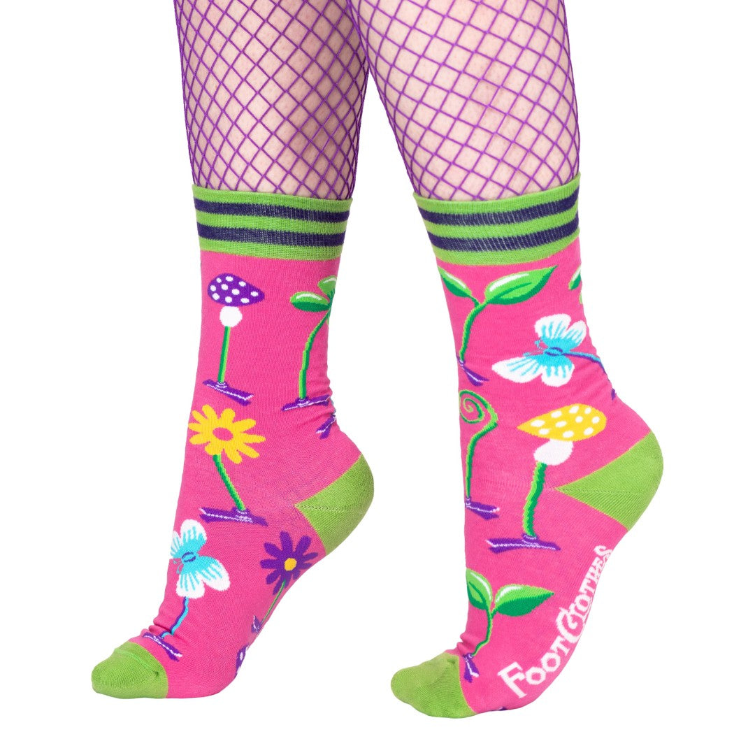 Trippy Clippies Crew Socks from FootClothes