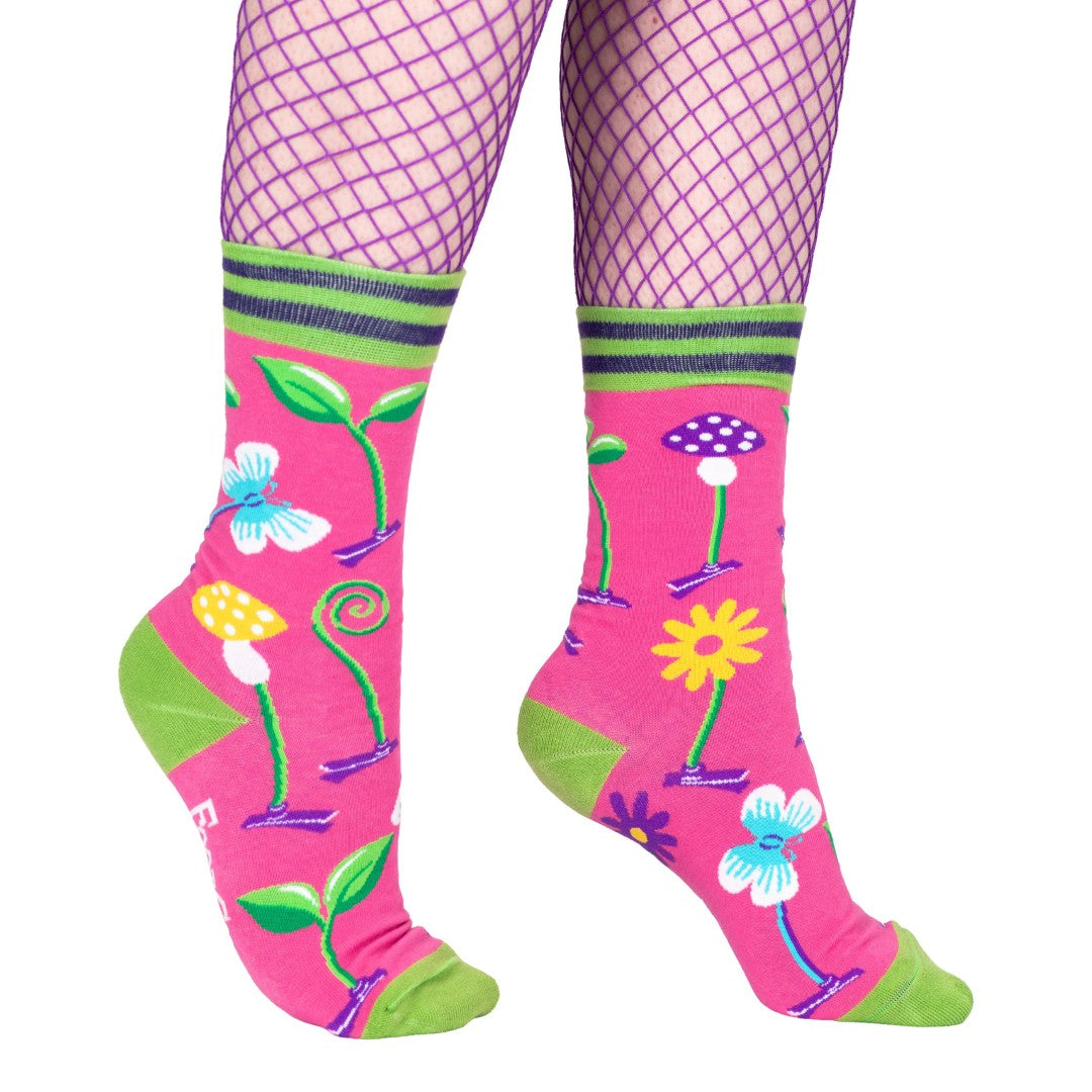 Trippy Clippies Crew Socks from FootClothes
