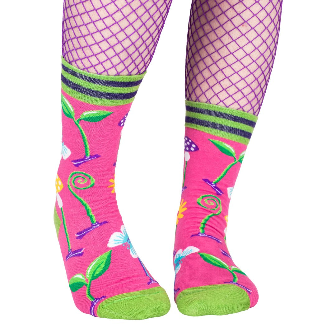 Trippy Clippies Crew Socks from FootClothes