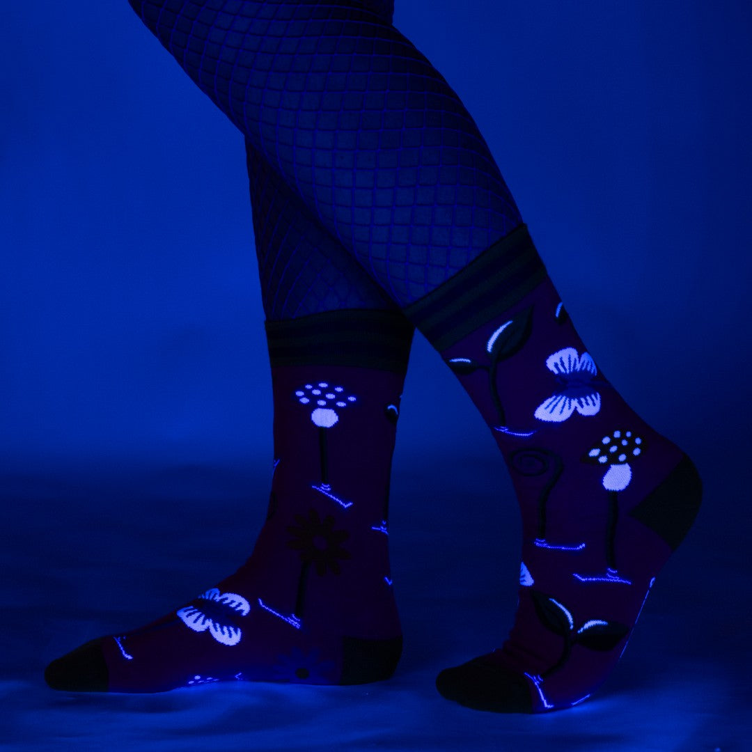 Trippy Clippies Crew Socks from FootClothes