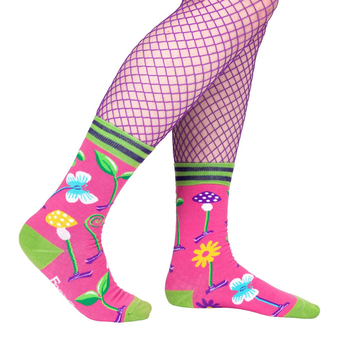 Trippy Clippies Crew Socks from FootClothes