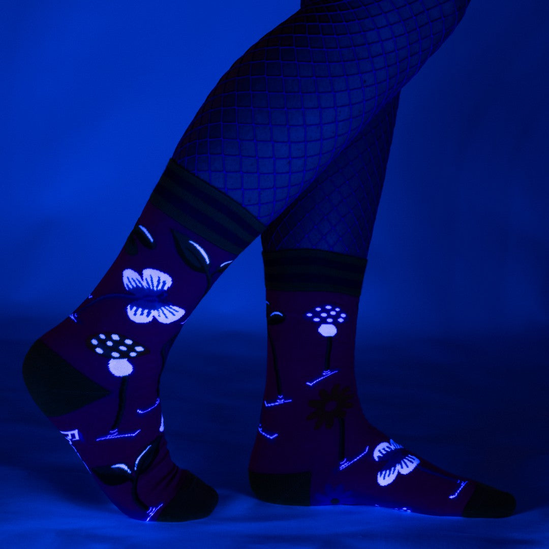 Trippy Clippies Crew Socks from FootClothes