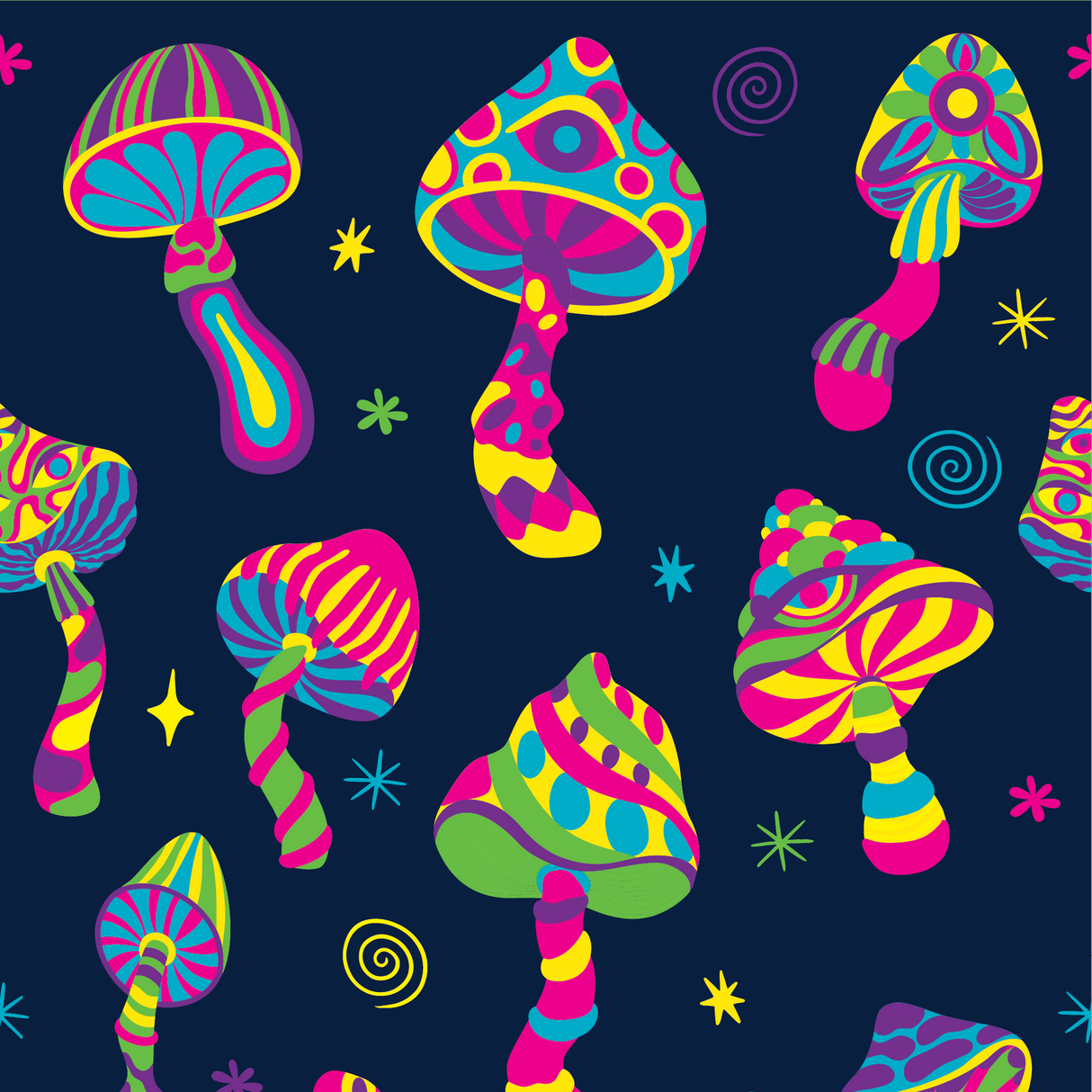 Funky Fungi Crew Socks from FootClothes