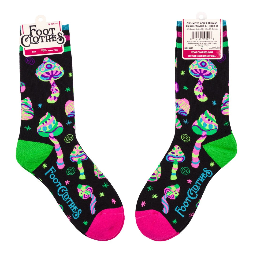 Funky Fungi Crew Socks from FootClothes