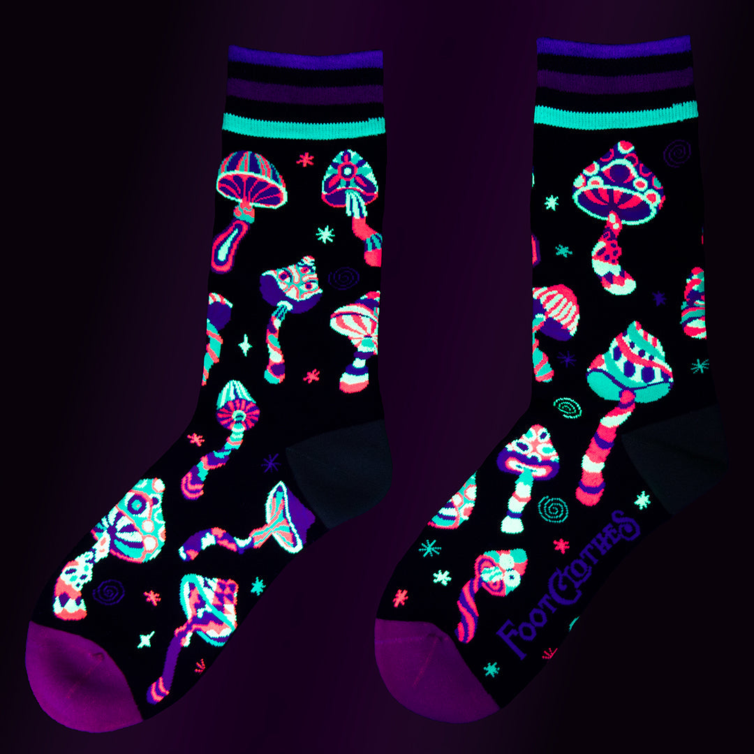 Funky Fungi Crew Socks from FootClothes