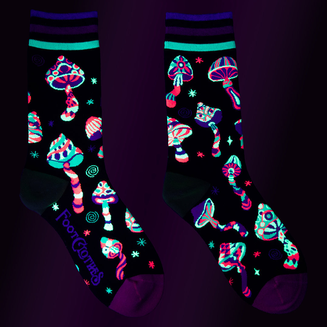 Funky Fungi Crew Socks from FootClothes