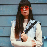 Retro Hippie Mid Sized Round Color Lens Sunglasses 9814 from zeroUV