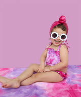 CANDY CLOUDS DREAM SMOCKED TWO PIECE SWIM SUIT from DREAM BIG LITTLE CO