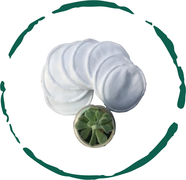Reusable Facial Rounds Pads (5pcs) from BeNat