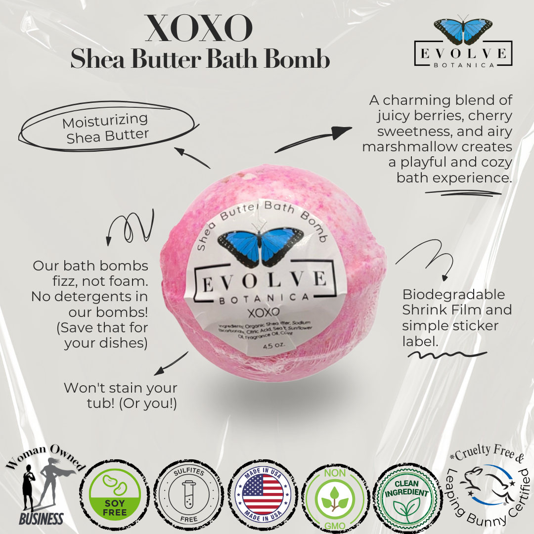 Bath Bomb - XOXO from Evolve Botanica