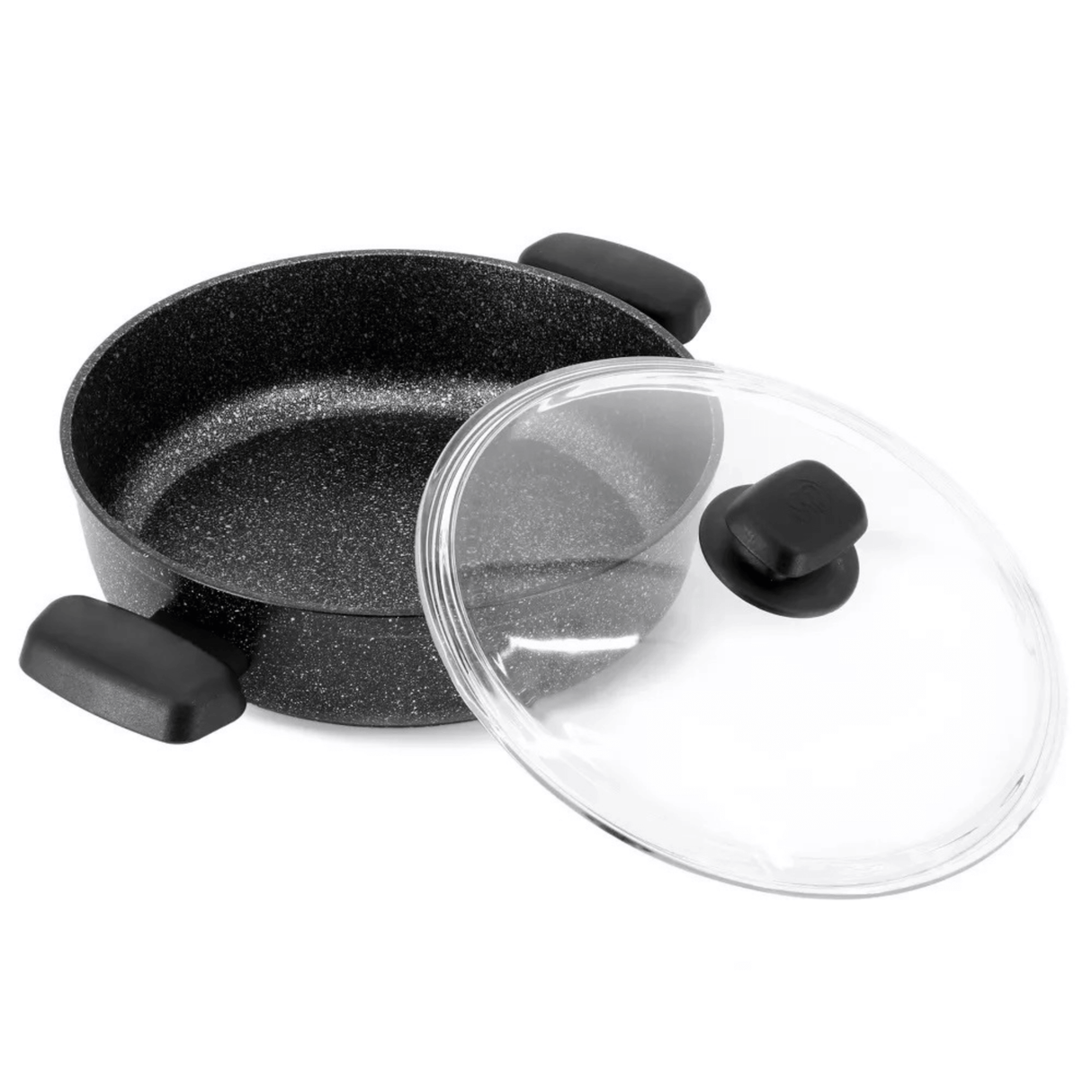Korkmaz Ornella Aluminum 4L Non-Stick Low Casserole Dish with Lid from Jupiter Gear Home