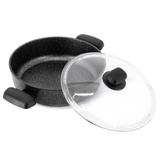 Korkmaz Ornella Aluminum 4L Non-Stick Low Casserole Dish with Lid from Jupiter Gear Home