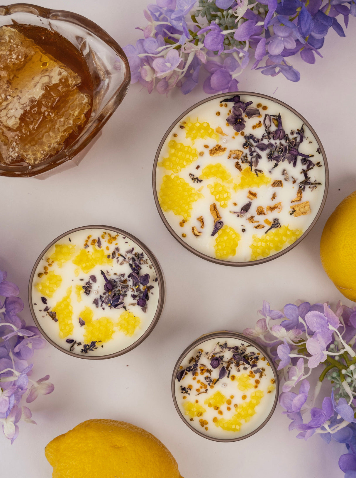 NECTAR Lilac Lemon Honey Candle from Ash & Rose