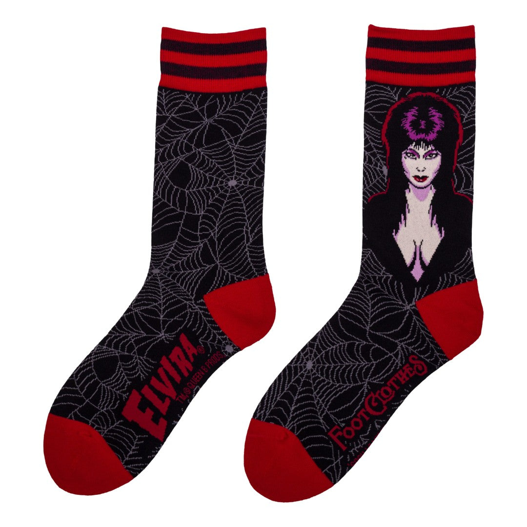 Elvira Mistress of the Dark Crew Socks from FootClothes