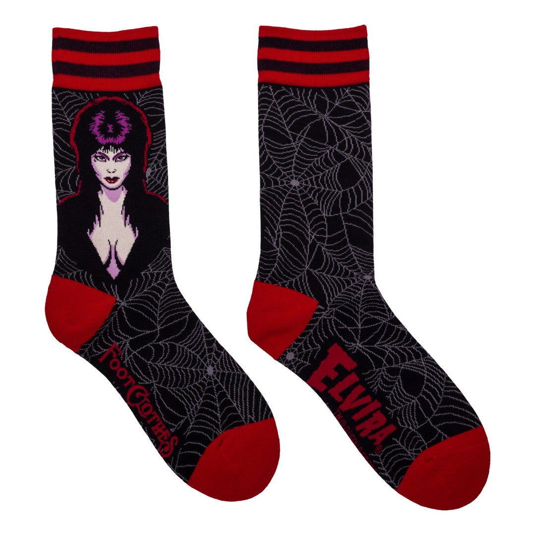 Elvira Mistress of the Dark Crew Socks from FootClothes