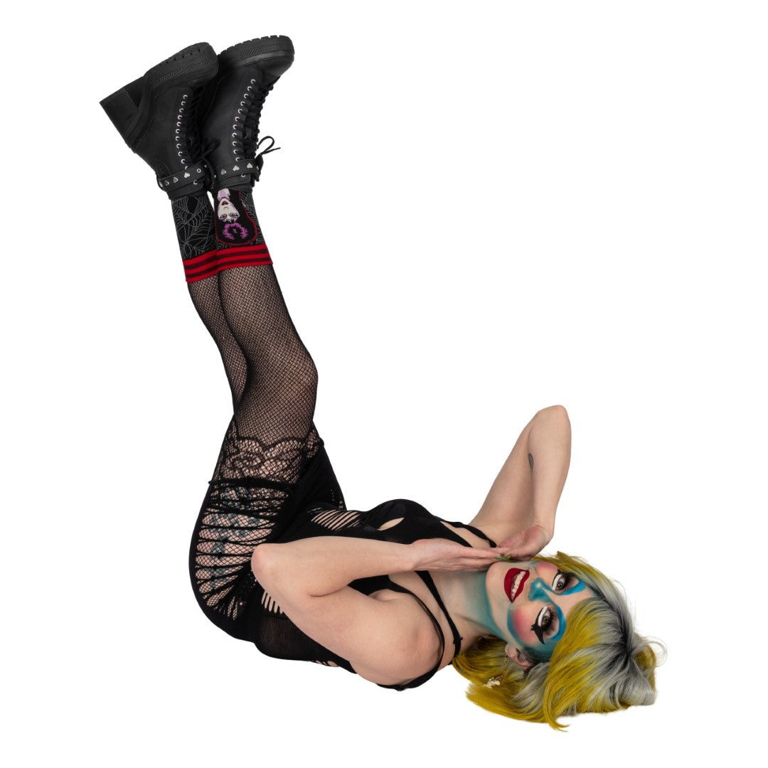 Elvira Mistress of the Dark Crew Socks from FootClothes