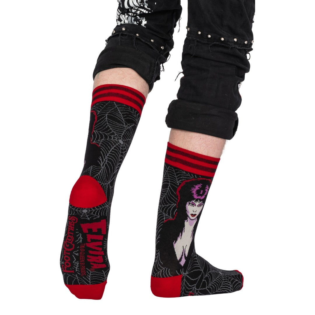 Elvira Mistress of the Dark Crew Socks from FootClothes