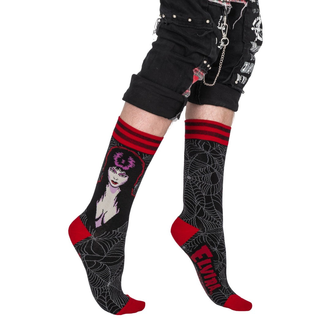 Elvira Mistress of the Dark Crew Socks from FootClothes