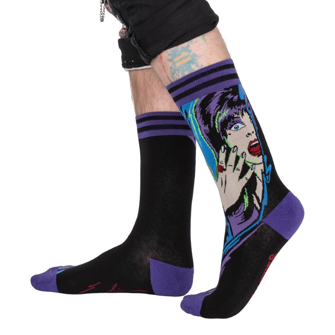 Elvira Unpleasant Dreemz Crew Socks from FootClothes
