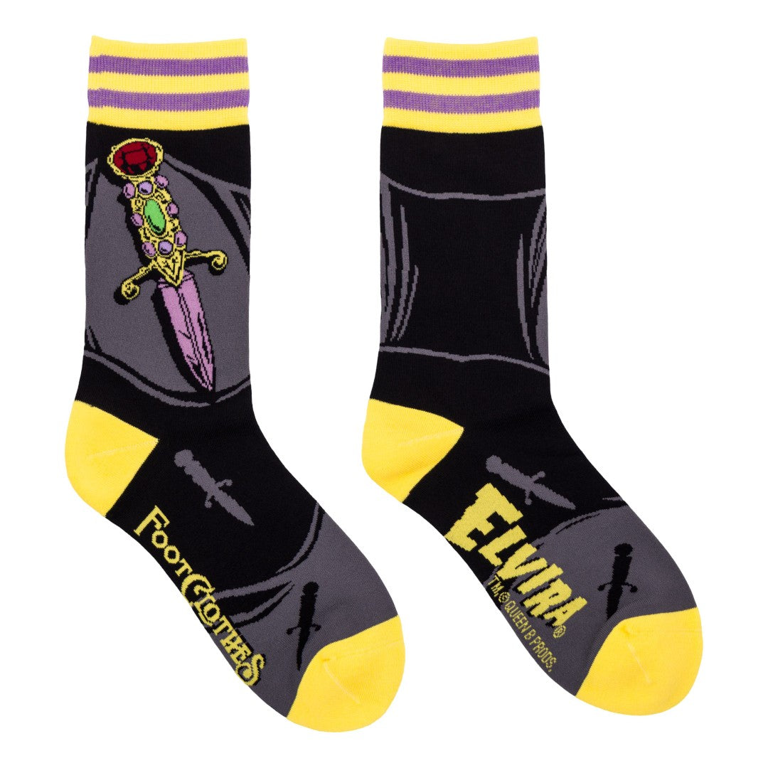 Elvira I Cut You Crew Socks from FootClothes
