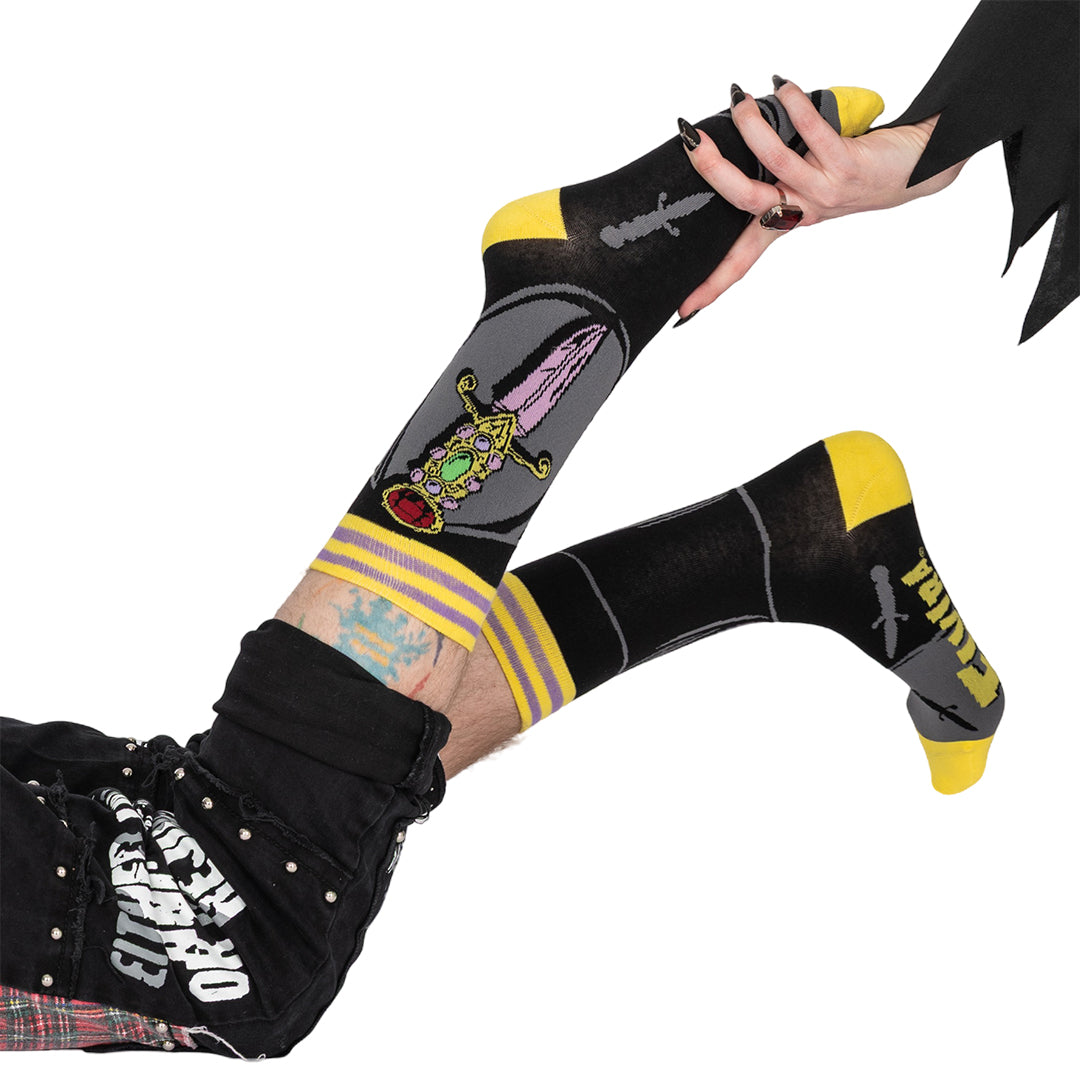 Elvira I Cut You Crew Socks from FootClothes