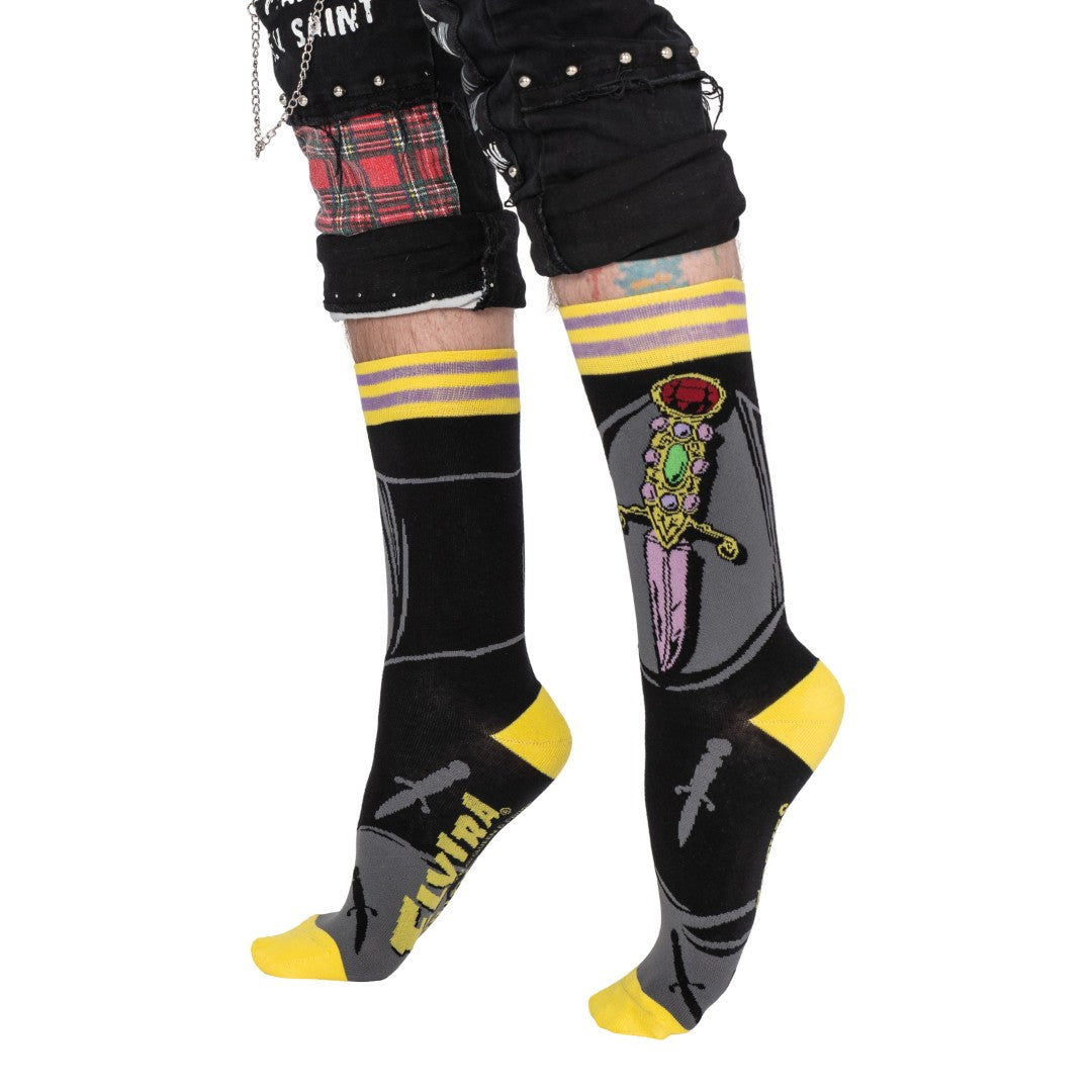 Elvira I Cut You Crew Socks from FootClothes