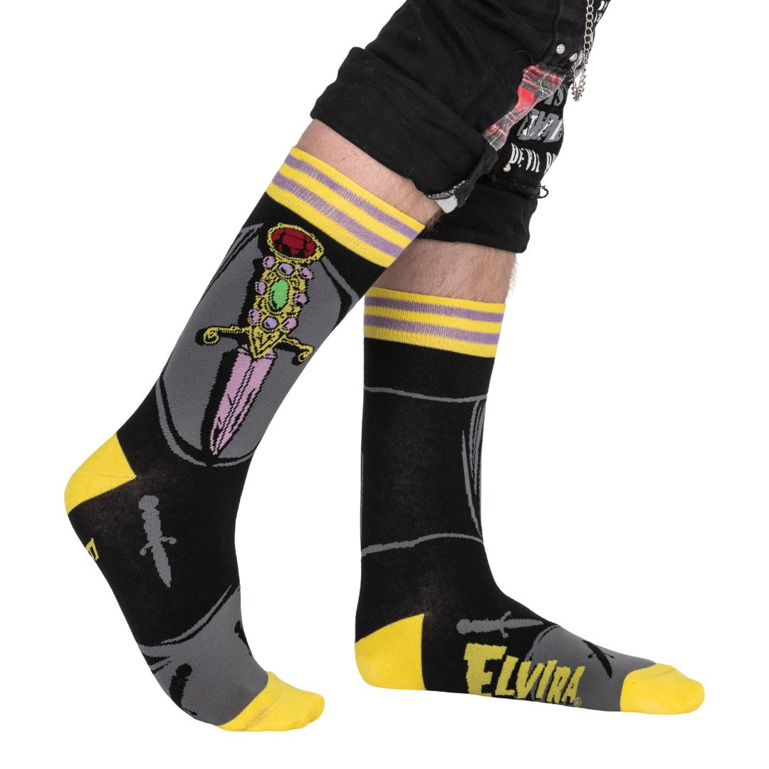 Elvira I Cut You Crew Socks from FootClothes